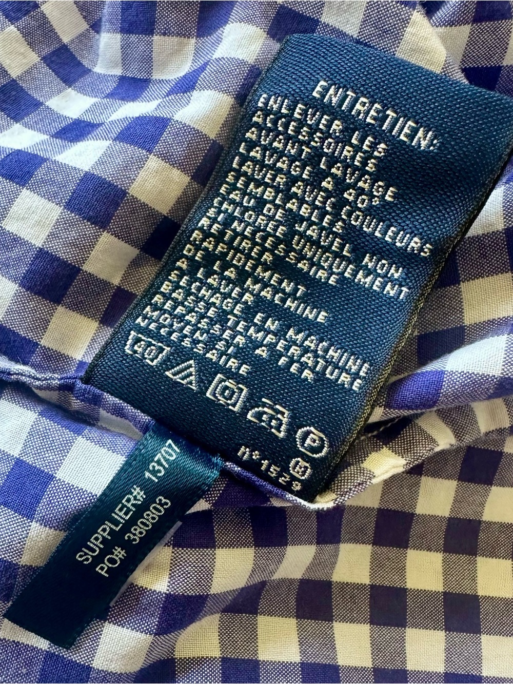 Ralph Lauren Blue and White Gingham Kids Button-Down Shirt - Picture 11 of 11